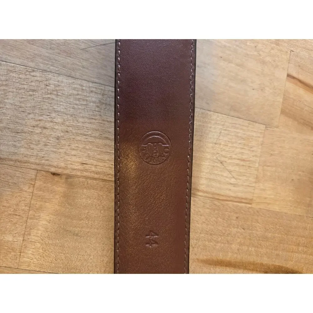 Torino Leather Co. Tumbled Leather Belt Brown Size 44 Model 61551